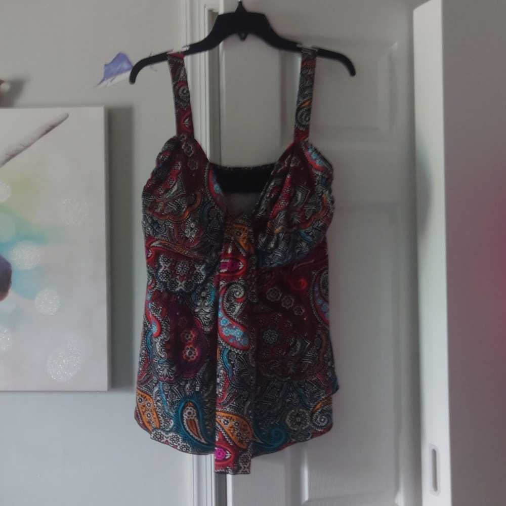 Plus size swim top